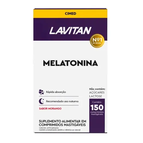 Lavitan Melatonina Sabor Morango 150 Comprimidos