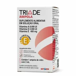 Suplemento Vitamínico Triade Ampola 3mL