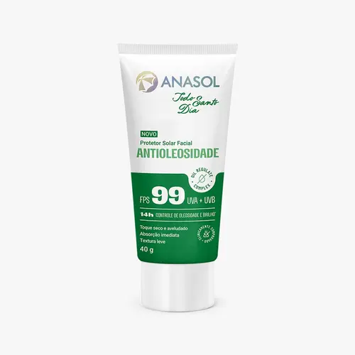 Protetor Solar Facial Anasol Antioleosidade FPS99 40g
