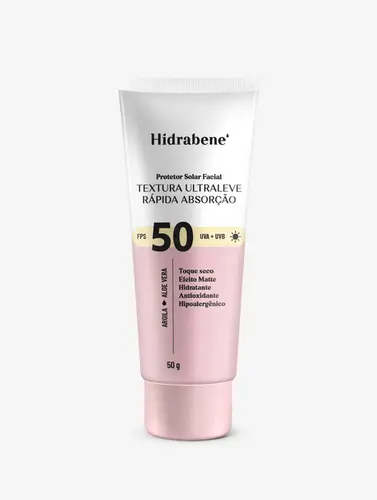 Protetor Solar Facial Hidrabene FPS50 50g