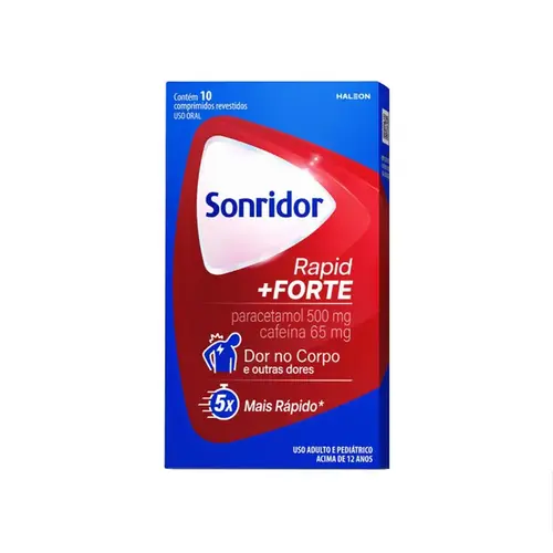 Sonridor Rapid + Forte Paracetamol 500mg + Cafeína 65mg 10 comprimidos