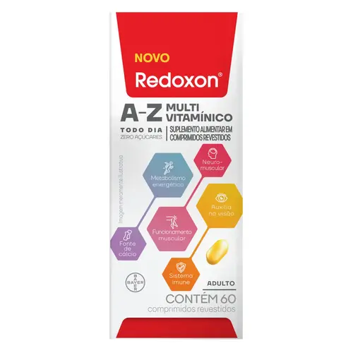Redoxon A-Z Multivitaminico Todo Dia com 60 Comprimidos Revestidos