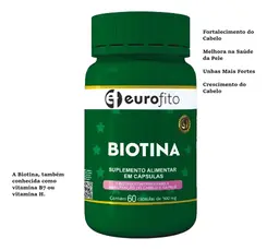 Biotina 500mg 60 Caps Eurofito
