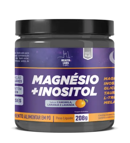 Magnesio 208g Sabor Laranja Health Labs