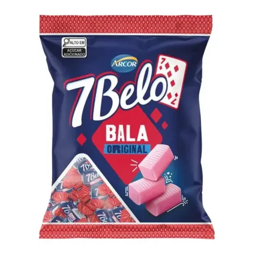 Bala 7 Belo Original  Framboesa Arcor 90g