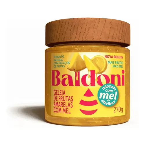 Geleia Baldoni Frutas Amarelas Com Mel 270g