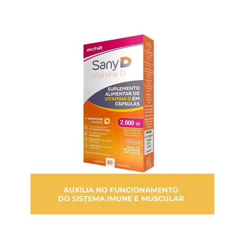 Sandy d 2,000 com 60 comprimidos revestidos