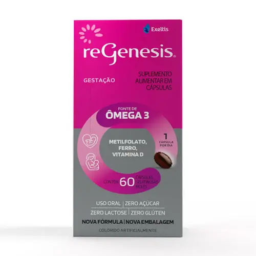 ReGenesis Gestação com 60 Cápsulas Gelatinosas Moles
