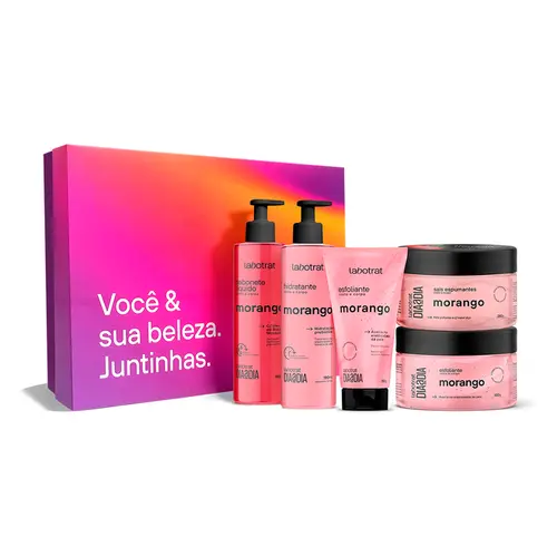 Kit Labotrat Morango c/5 Itens Presenteável