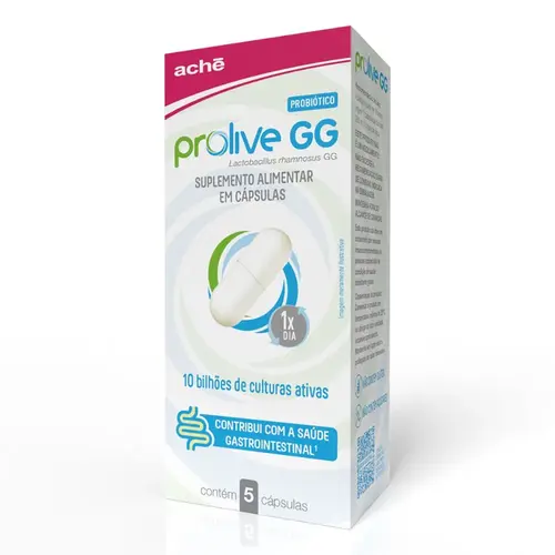 Prolive GG Probiótico Contém 5 Cápsulas