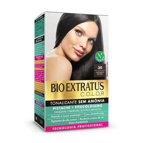 Kit Tonalizante Bio Extratus 30 Castanho Escuro 135g