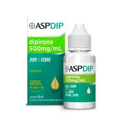 AspDip 500mg/ml Infantil Sabor Abacaxi Gotas 20ml
