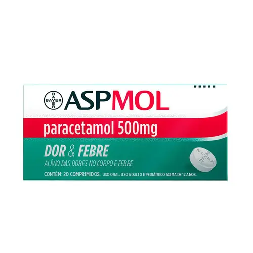 AspMol 500mg com 20 Comprimidos