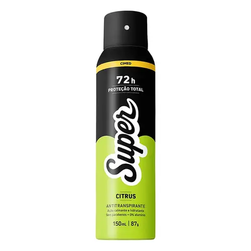Desodorante Super Citrus 72h Aerossol Antitranspirante 150ml