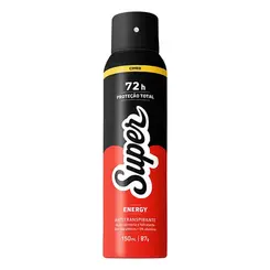 Desodorante Super Energy 72h Aerossol Antitranspirante 150ml