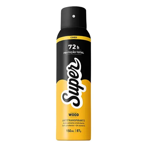 Desodorante Super Wood 72h Aerossol Antitranspirante 150ml