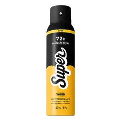 Desodorante Super Wood 72h Aerossol Antitranspirante 150ml