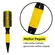 Escova Profissional Marco Boni Thermal Ceramic Yellow 64mm
