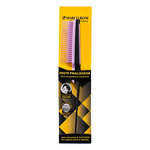 Pente de Cabelo Marco Boni Finalizador com Cerdas Duplas