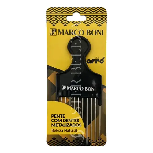 Pente Afro Marco Boni com Dentes em Metal