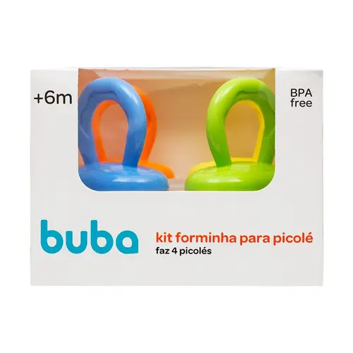Kit Forma Para Picolé Buba Infantil Bebê Forminha