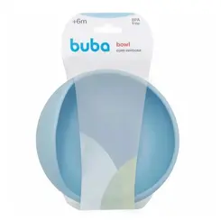 Tigela em Silicone com Ventosa Buba Azul +6M 350ml
