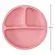 Prato Infantil de Silicone com Ventosa Buba Rosa