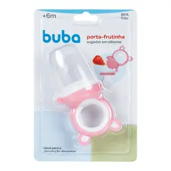 Porta Frutinha Alimentadora Coala Silicone Rosa Buba Menina