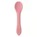 Colher Flexvel Rosa em Silicone Para Bebs +6 Meses Buba
