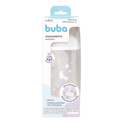Mamadeira Buba Easy Flow Nuvem Branca 330ml
