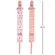 Kit 2 Prendedores de Chupeta Buba Com Clip Trava Coala Rosa