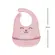 Babador Silicone Buba Impermevel Pega Migalhas Gumy Rosa