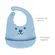 Babador Silicone Buba Impermevel Pega Migalhas Gumy Azul