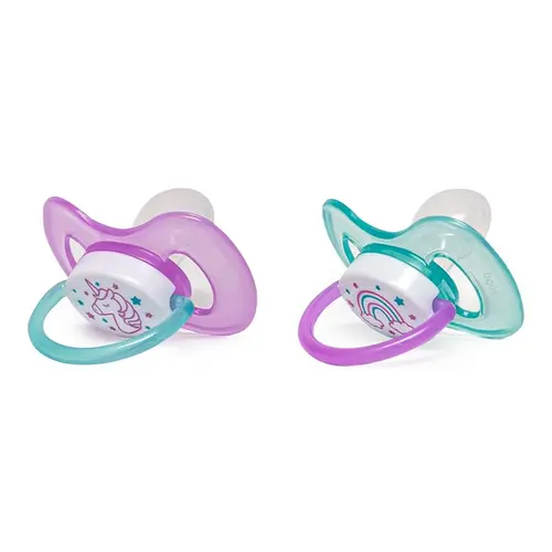 Kit 2 Chupeta Comfort Buba Tamanho 1 Noturna Unicrnio