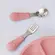 Kit Talheres Colher/Garfo Cabo Silicone Buba Coelhinho Rosa