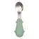 Kit Talheres Colher e Garfo Cabo em Silicone Buba Dino Verde