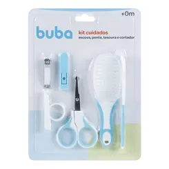 Kit de Higiene e Cuidados Para Bebê Buba Azul