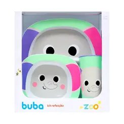 Kit Refeio Introduo Alimentar Infantil Buba Zoo Elefante