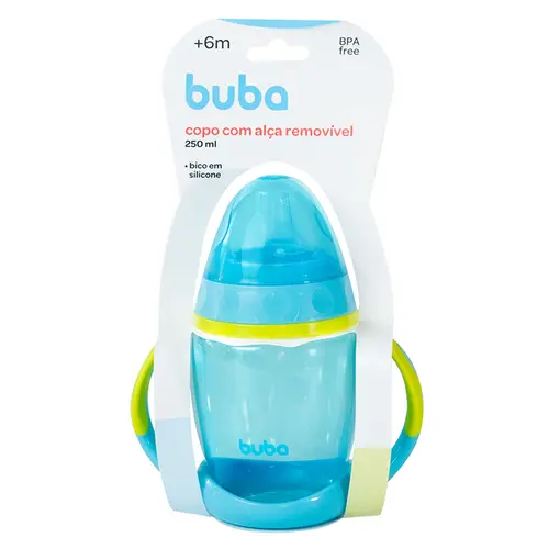 Copo de treinamento Buba com Ala Removvel Azul 250ml