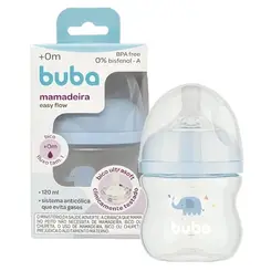 Mamadeira Buba Easy Flow Elefante Azul 120ml