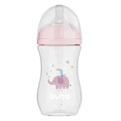 Mamadeira Buba Easy Flow Elefante Rosa 270ml