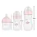 Kit 3 Mamadeiras Buba Easy Flow Anticlica Nuvem Rosa