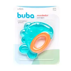 Mordedor com gua Massageador de Gengiva Peixe Buba