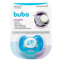 Chupeta Buba Confort Tamanho 2 Noturna Foguete