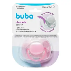 Chupeta Buba Comfort Tam.2 Rosa