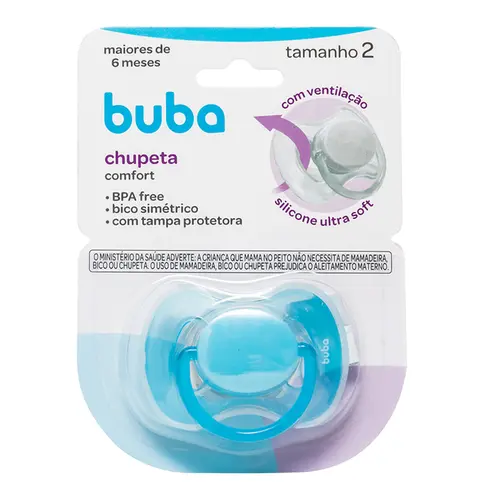 Chupeta Buba Confort Tamanho 2 Azul