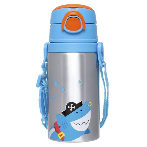 Garrafinha de Alumnio com Canudo Buba Aventuras Pirata