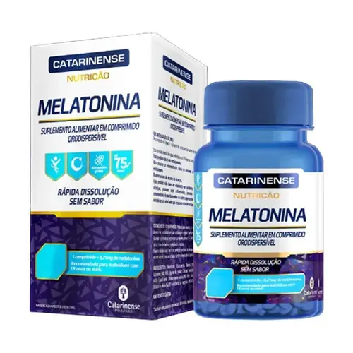 Melatonina Catarinense 0,21mg com 120 Comprimidos Orodispersíveis