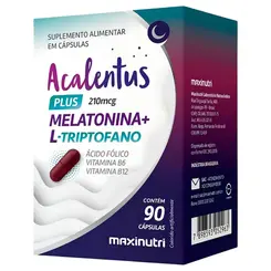 Acalentus Plus - Melatonina + L-Triptofano 90 Cápsulas