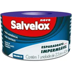 Esparadrapo Impermeavel Salvelox 2,5 cm X 4,5m
